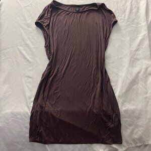 GXF by Gentle Fawn Mauve Tunic Dress XS - Boho Chic Mini Dress